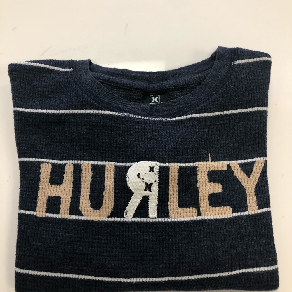 Hurley boys Sz 6 long sleeve cotton vintage sweater super cool !